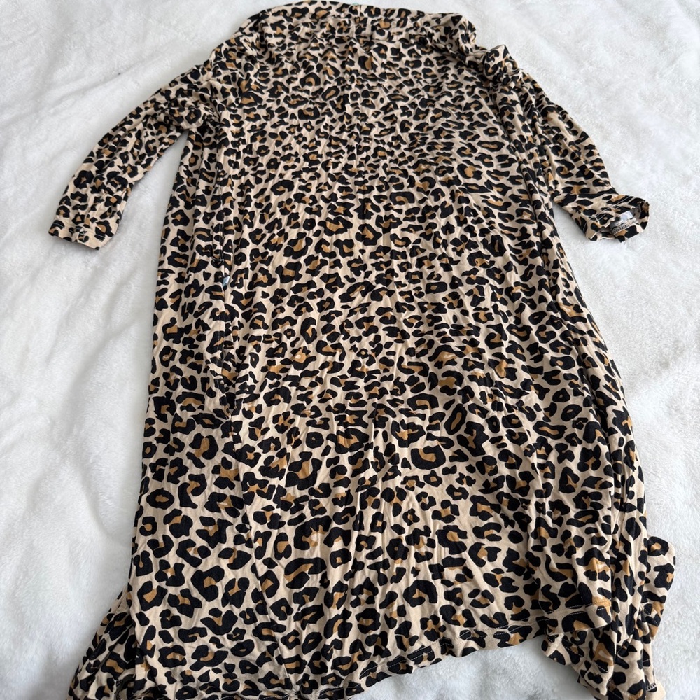 Posh Peanut Leopard Print Robe Size Large - Picture 7 of 8